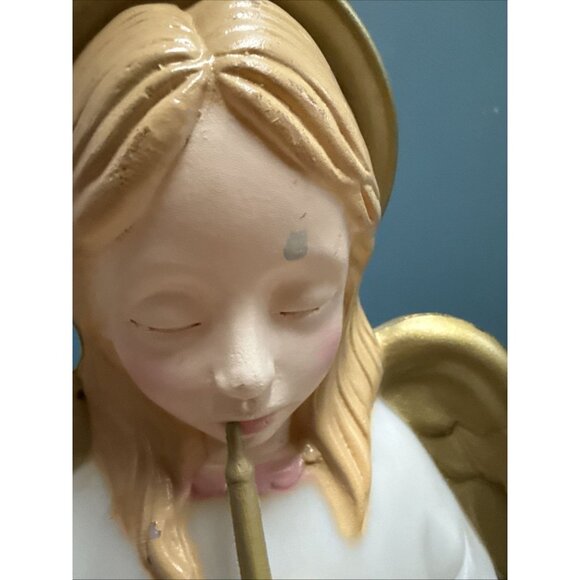 HTF Vtg TPI Lighted Blow Mold 34" Angel with Horn Christmas Nativity Works. - Picture 4 of 11